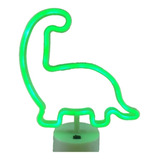 Lampara Dinosaurio Led Verde Usb 2d Niños Kids