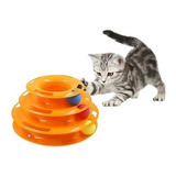 Juguete Gato Disco 3 Niveles Pelota Juego