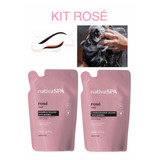 Kit Refil: Shampoo + Cond. Nativa Spa Rosé Antiquebra