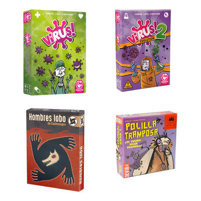 Virus 1y2  Hombres Lobo Y Polilla Tramposa Juego De Mesa Set | Envío gratis