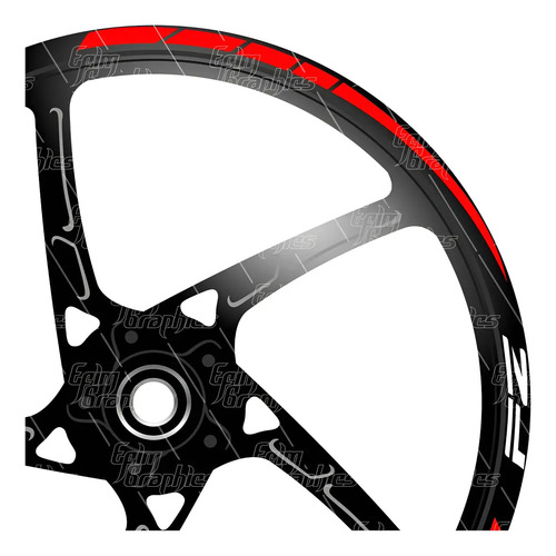 Kit Calcomania Sticker Para Rin 17 Moto Yamaha Fz 16 Colores | Meses sin interés
