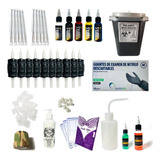 Kit Tatuajes Insumos Base Profesional - Tattoo - Agujas - 