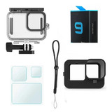 Kit P Gopro Hero 11 Hero 9 10 Black Bateria Estanque Capa 