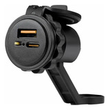 Carregador De Celular Para Moto - 2 Portas Usb Turbo Qc 3.0