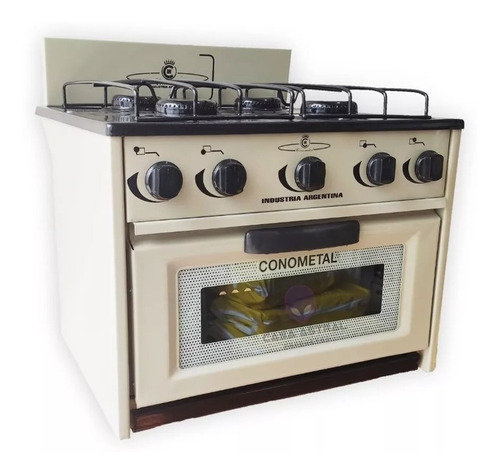 Anafe Cocina Cuatro 4 Hornallas C/ Horno Gas Natural