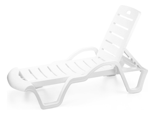 Cadeira Plástica Branca Piscina Praia Verão Reforçada 