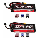 Venom 20c 3s 4000mah 11.1 Lipo Batería Con Enchufe Universal