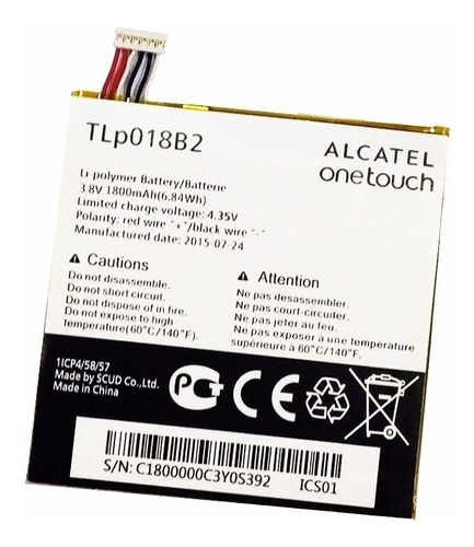 Bateria Repuesto Alcatel One Touch Idol 6030 Ot6030 Tlp018b2