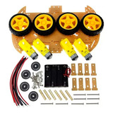 Kit Chassi 4wd Carro 4 Rodas Arduino