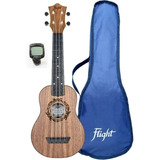 Ukelele Soprano Con Funda Y Afinador Flight Tus50 