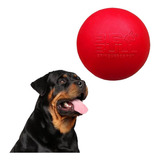 Bola Para Rottweiler Brinquedo Anti-stress Para Cães Grandes Cor Vermelho