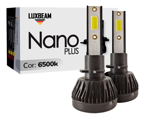 Par Super Led Nano Plus 6500k H1 H3 H4 H7 H11 Lâmpada Branca
