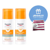 Combo Eucerin Proteccion Solar Toque Seco Tono Medio X 2 Un