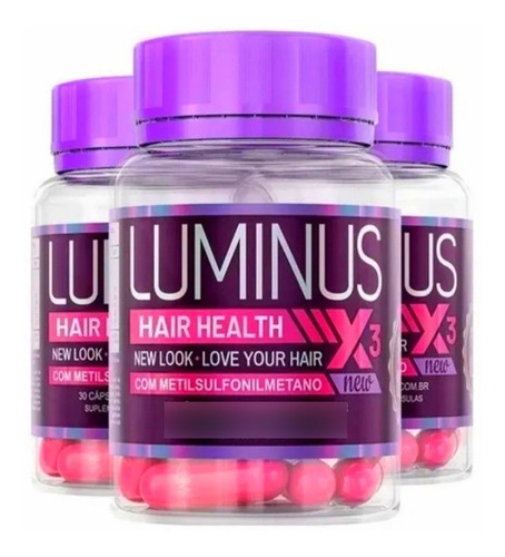 Luminus Hair Tratamento Antiqueda E Crescimento 2 Frascos 
