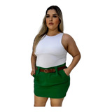 Body Feminino Plus Size Regata  Camiseta Cavado Suplex Liso