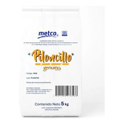 Piloncillo Granulado Genuino Metco® Bulto 5 Kilos