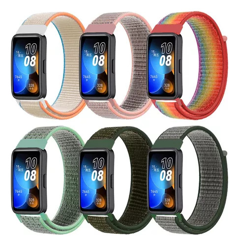 6 Correas De Reloj De Nylon Para Huawei Band 8