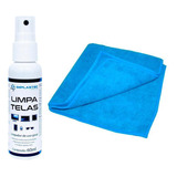 Kit Limpa Telas Clean 60ml Com Pano Microfibra Azul