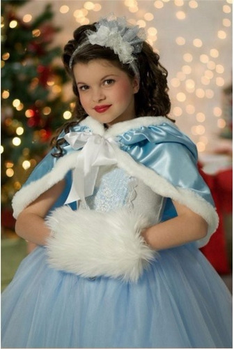 Vestido Rainha Elsa Frozen - Luxo - Infantil