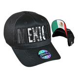 Gorra De Mexico Malla Mesh Visera Curva Tricolor Monchoscaps