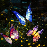 3 Luzes Solares Do Jardim Luzes Decorativas Da Borboleta Mul