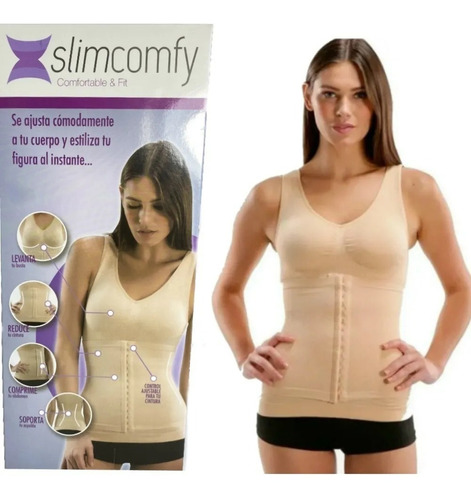 Cinta Modeladora  Redutora  Xl Ajustável  Colete Slimcomfy