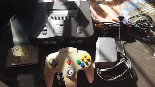 Nintendo 64 Con Detalles  Un Control Y Cartucho Smash Bross