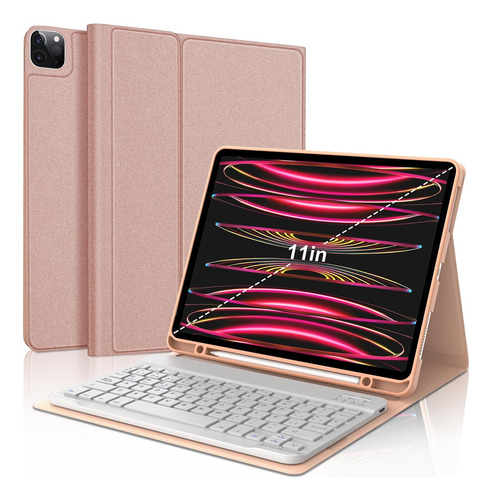 Sengbirch Funda Con Teclado P/ iPad Air Y Pro 1 2 3 4 De 11 