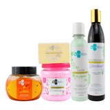 Kit Spa Exfoliante Hidratante Con Sales Minerales Jabon Bena