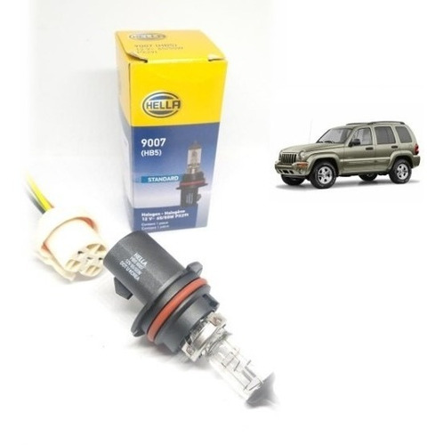 Kit 2 Focos C/arnes Principal Jeep Liberty 02 03 04 05 06 07