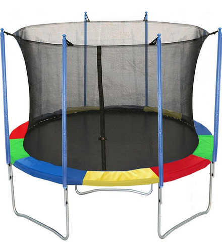 Trampolin Saltarin Cama Elastica 3 Mts Multicolor Kolumpe