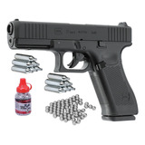 Pistola Aire Comprimido Glock 17 Gen 5 Mos 21 Tiros + Combo