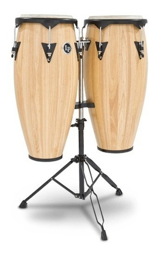 Congas Lp City 10 & 11 Set Double Con Stand - Natural