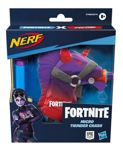 Nerf Fortnite Micro Thunder Crash Lanzador Original