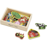 Set 20 Imanes Temática Granja De Refrigerador Melissa & Doug