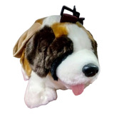 Bolso De Mano Peluche Perrito San Bernardo Puff Mediano