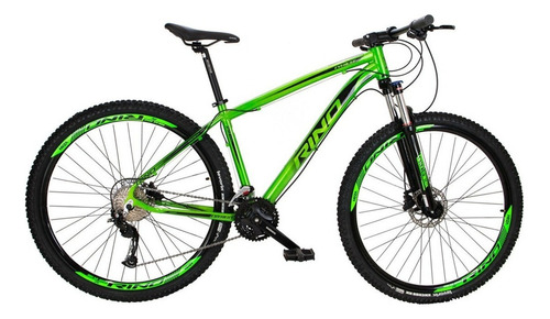Bicicleta Aro 29 Rino Everest 27v - Alivio - 7.0 Cor Verde Neon Tamanho Do Quadro 19