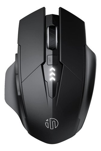 Mouse Inalámbrico Inphic Negro Mate 3 Dpi Optical Recargable