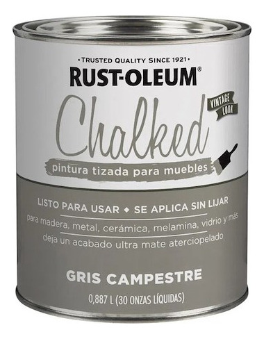 Rust Oleum Chalked Pintura Tizada Mate 0,88 Lt Pdm