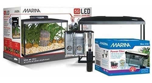 Marina Acuario Kit - 20 Galones Fish Tank - Led.