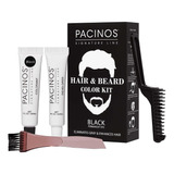 Pacinos Kit De Color Para Cabello Y Barba (negro) 