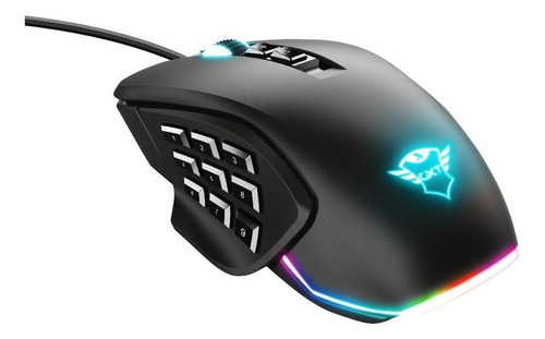 Mouse Gamer Ergonomico Trust Morfix Gxt 970 Rgb + Paneles La