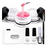 Kit De Gel De Uñas Para Principiantes 3 Colores Morovan Nail