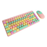 Kit Teclado + Mouse Inalámbrico Stf Viva! Para Computadora 