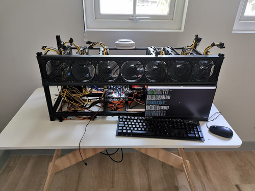 Rig Mineria Dual Cpu + Gpu.  6 Gpu Rtx 3090 Msi