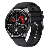 Smartwatch Reloj Inteligente Redondo Qs9 Color De La Correa 1580150 - Negro