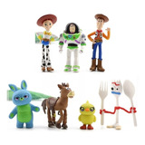 Kit 7 Bonecos Miniatura Toy Story Decoração Woody Jessy Buzz