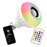 Lampara Led Blueetoth Foco Parlante Control Remoto Premium