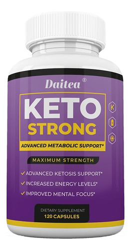 Quemador De Grasas Keto Strong Carnitina Cetonas Frambuesa