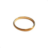 Anillo Oro 18k Laminado Alianza Lisa Compromiso Rommanel